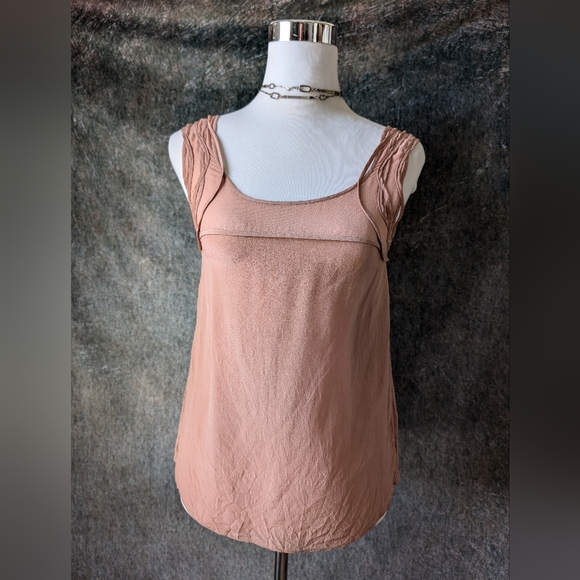 Silk Blush Blouse Top - Picture 1 of 5